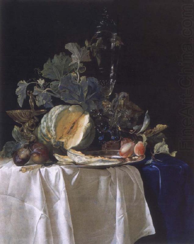 Style life with fruits, Aelst, Willem van